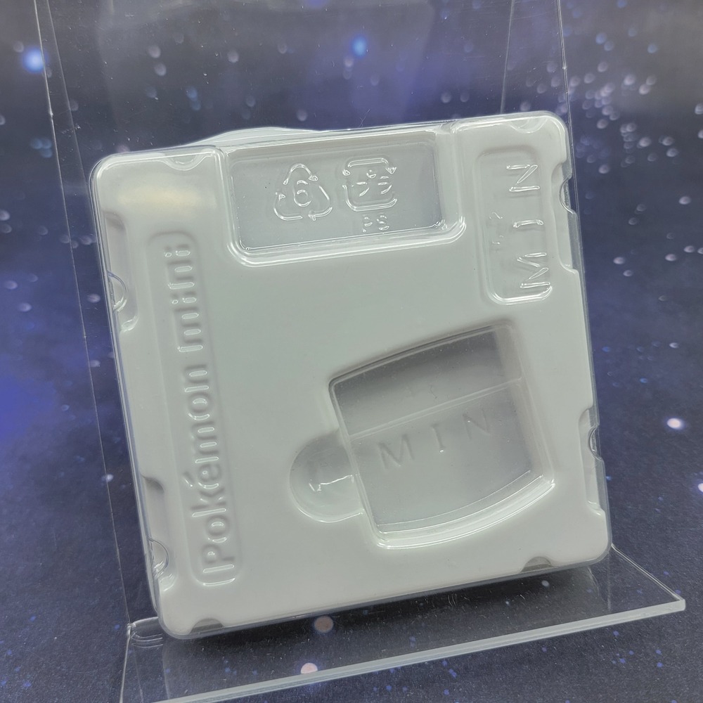 Nintendo Pokemon Mini Cartridge Holder Box Insert Tray and Clear Sleeve Set
